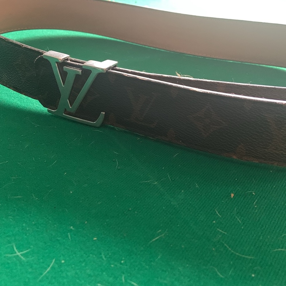 Louis Vuitton Brown and Silver Monogram Belt - Picture 3 of 3